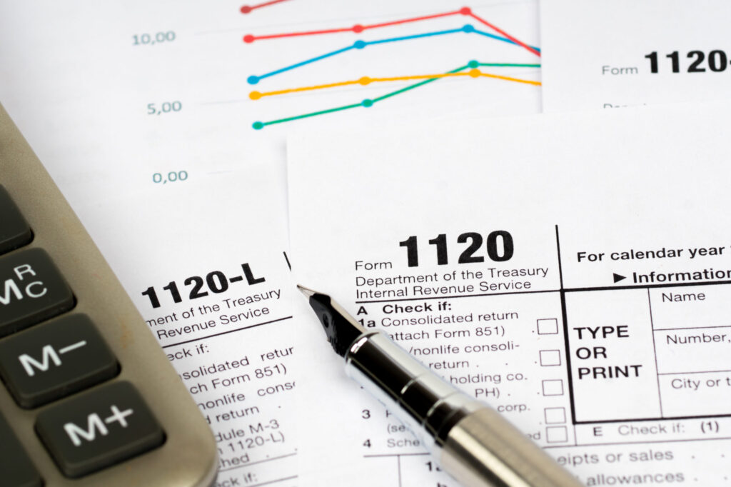 irs forms 1120 and 1120-l